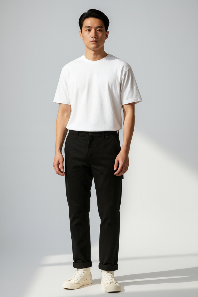 Carpenter Regular Fit – Hitam