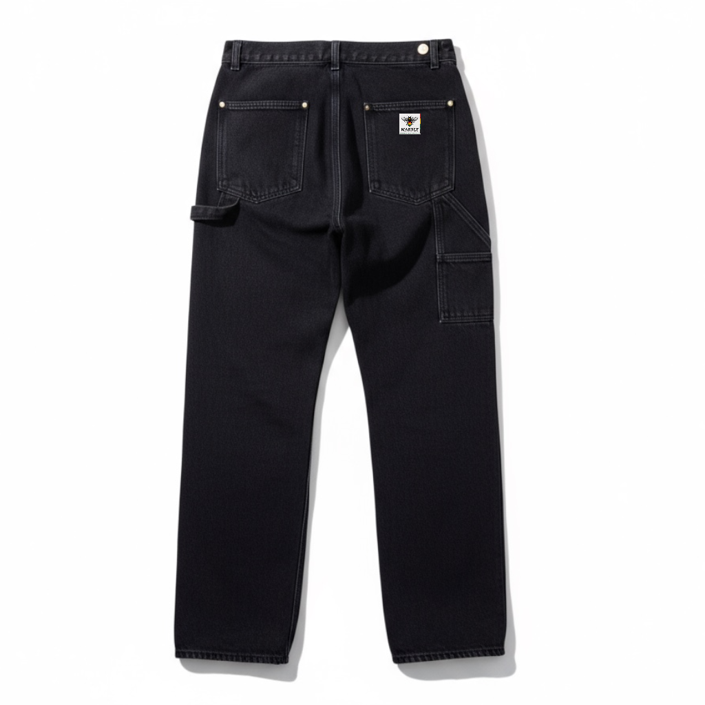 Long Pants Carpanter Doubel Knee Hitam