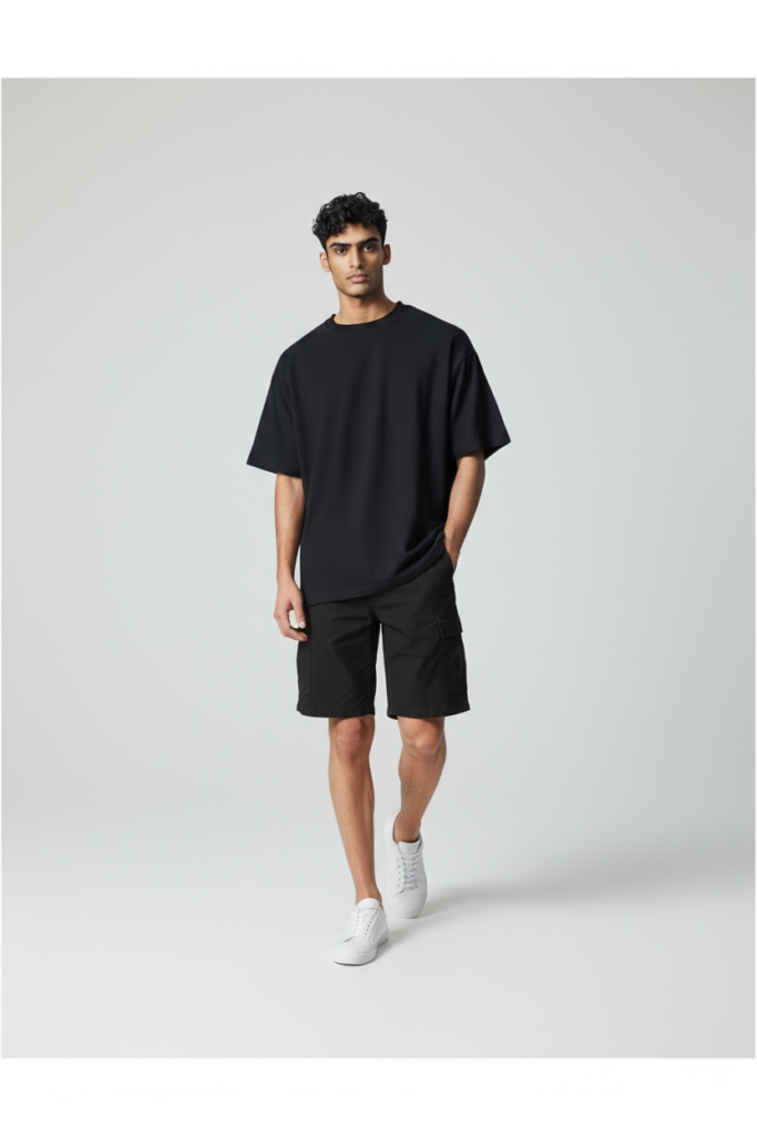 Short Cargo Hitam