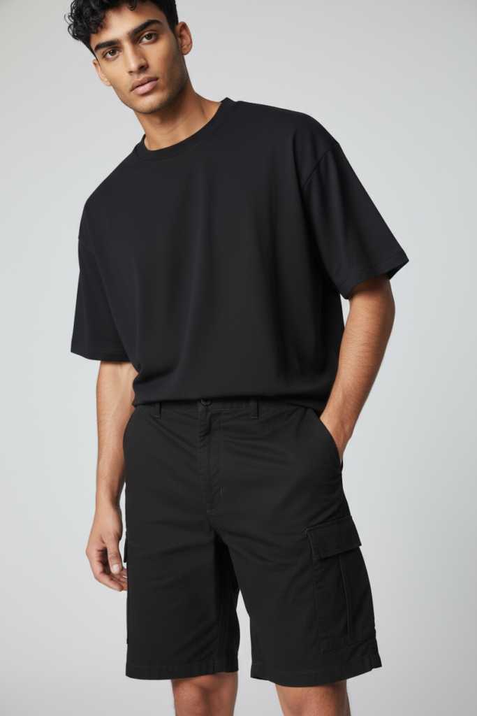 Short Cargo Hitam