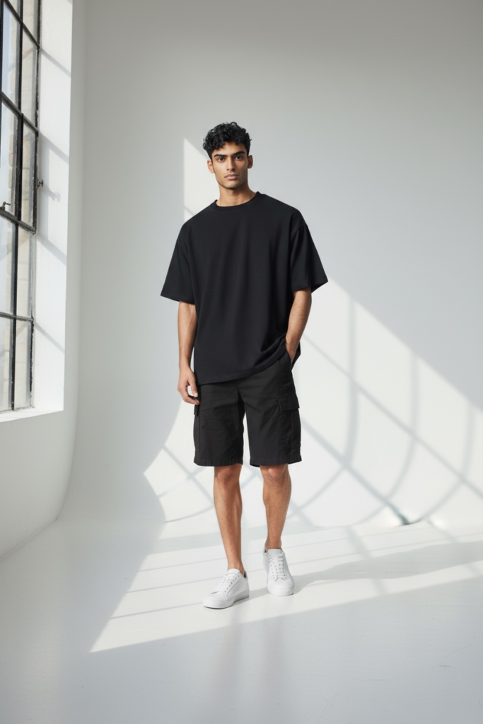 Short Cargo Hitam