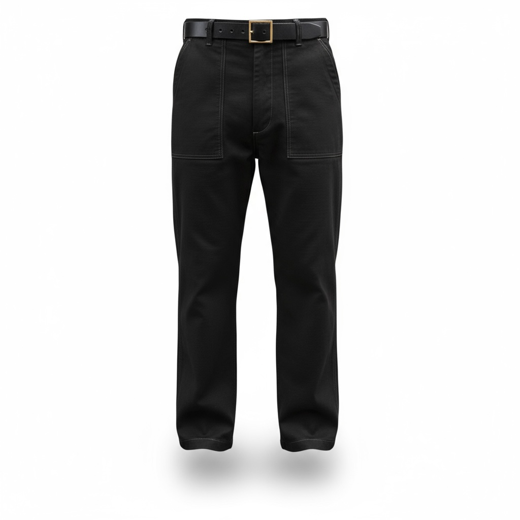 Long Fatigue Pants – Hitam