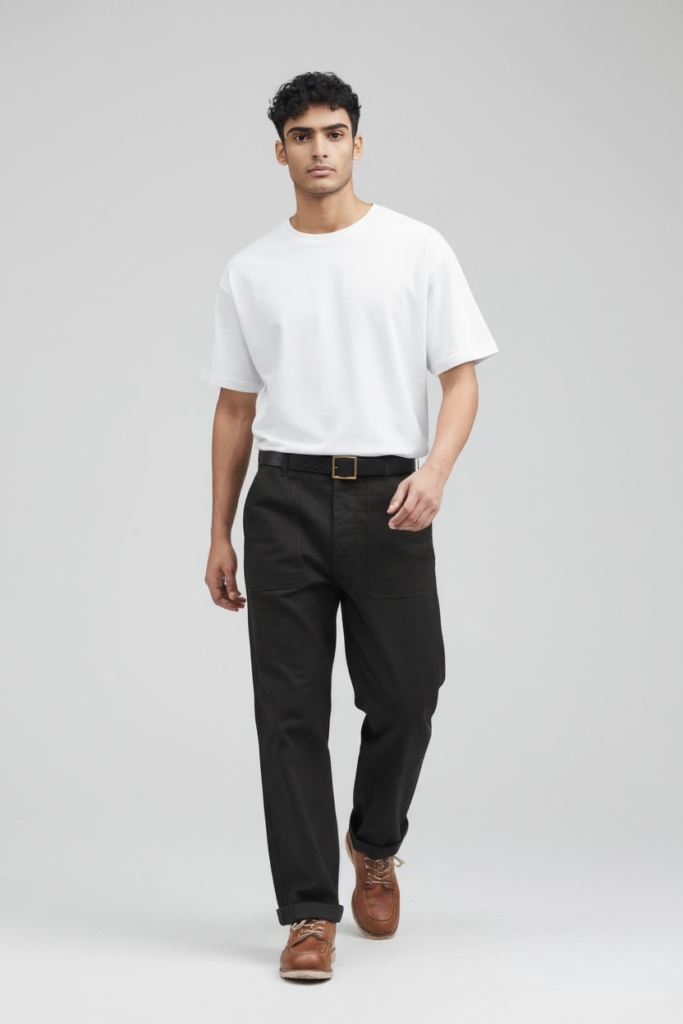 Long Fatigue Pants – Hitam