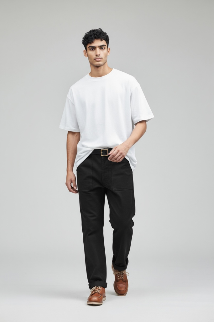 Long Fatigue Pants – Hitam
