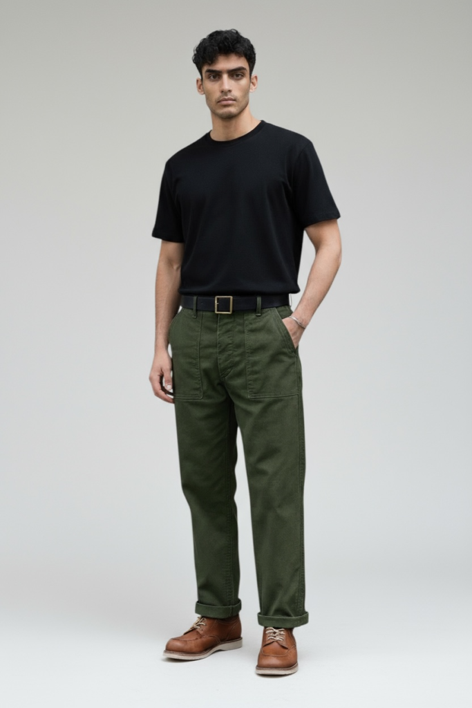 Long Fatigue Pants – Army