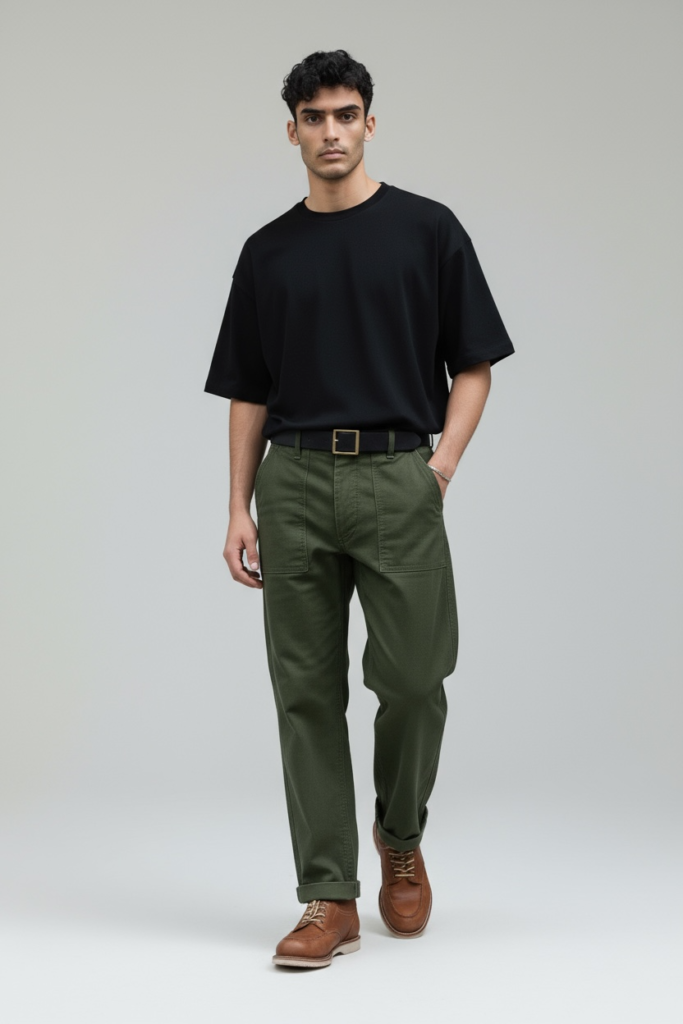 Long Fatigue Pants – Army