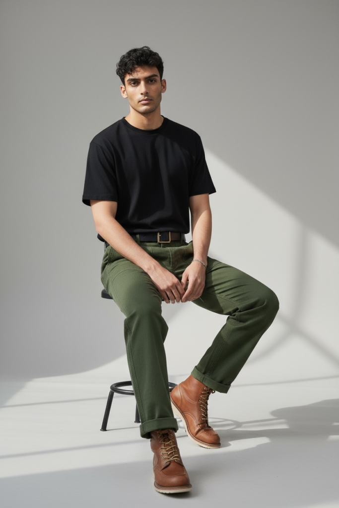 Long Fatigue Pants – Army