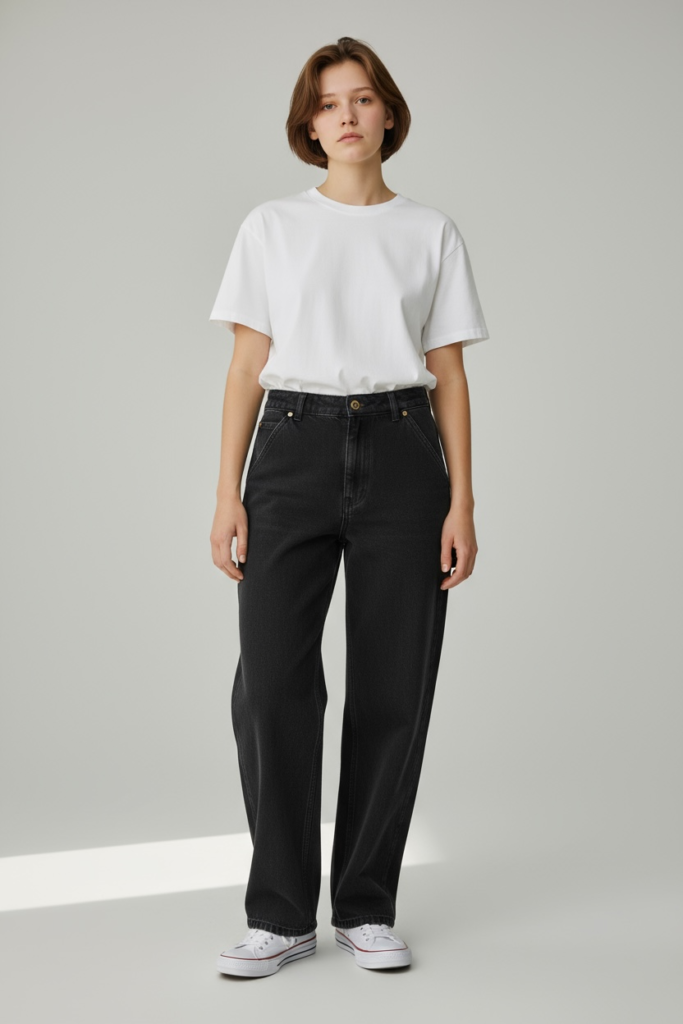 Long Pants Carpanter Doubel Knee Hitam