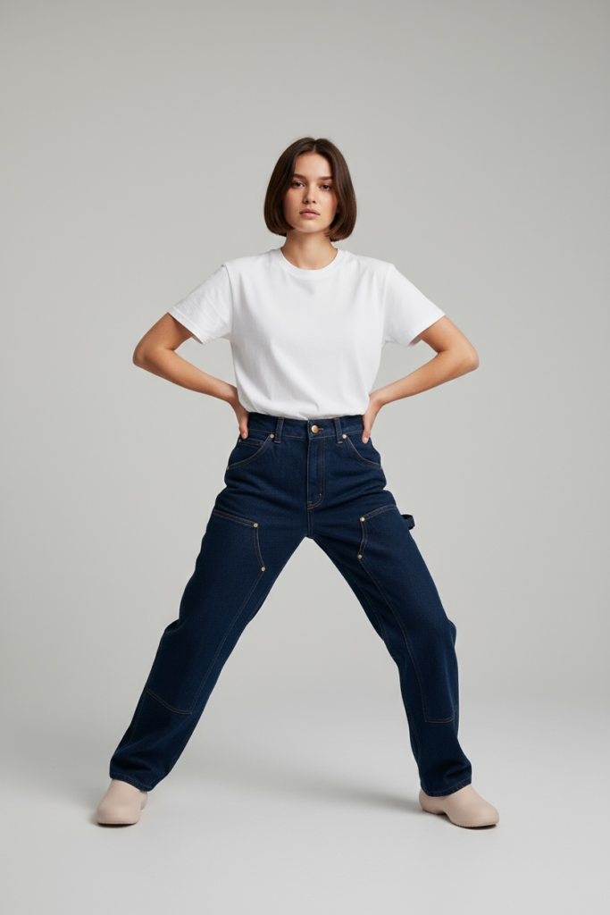 Long Pants Carpenter Double Knee Army