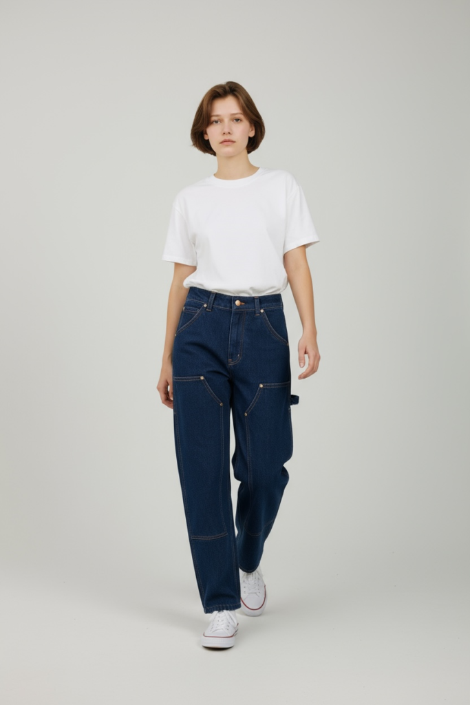 Long Pants Carpenter Double Knee Biru Navy