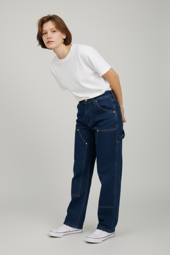 Long Pants Carpenter Double Knee Army
