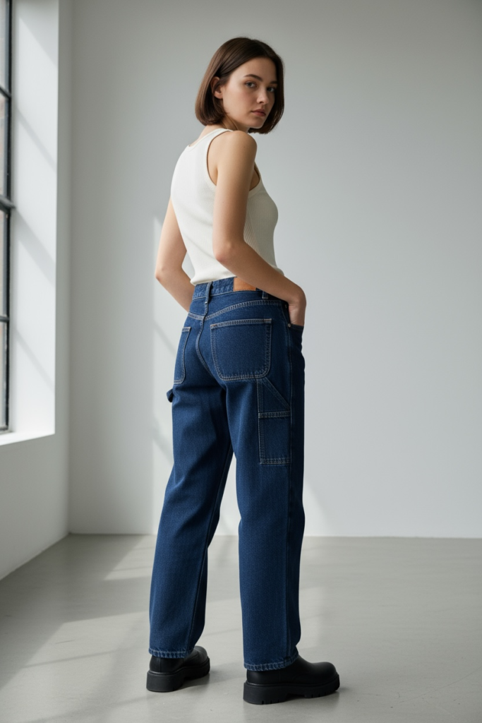 Long Pants Carpenter Double Knee Army