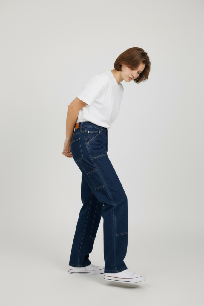 Long Pants Carpenter Double Knee Biru Navy