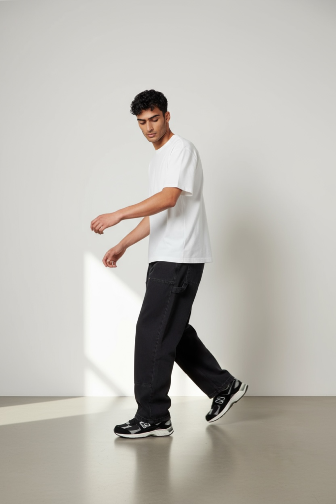 Long Pants Carpanter Doubel Knee Hitam