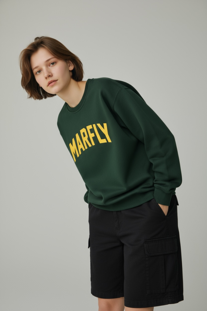 Sweater Unisex Hijau Botol