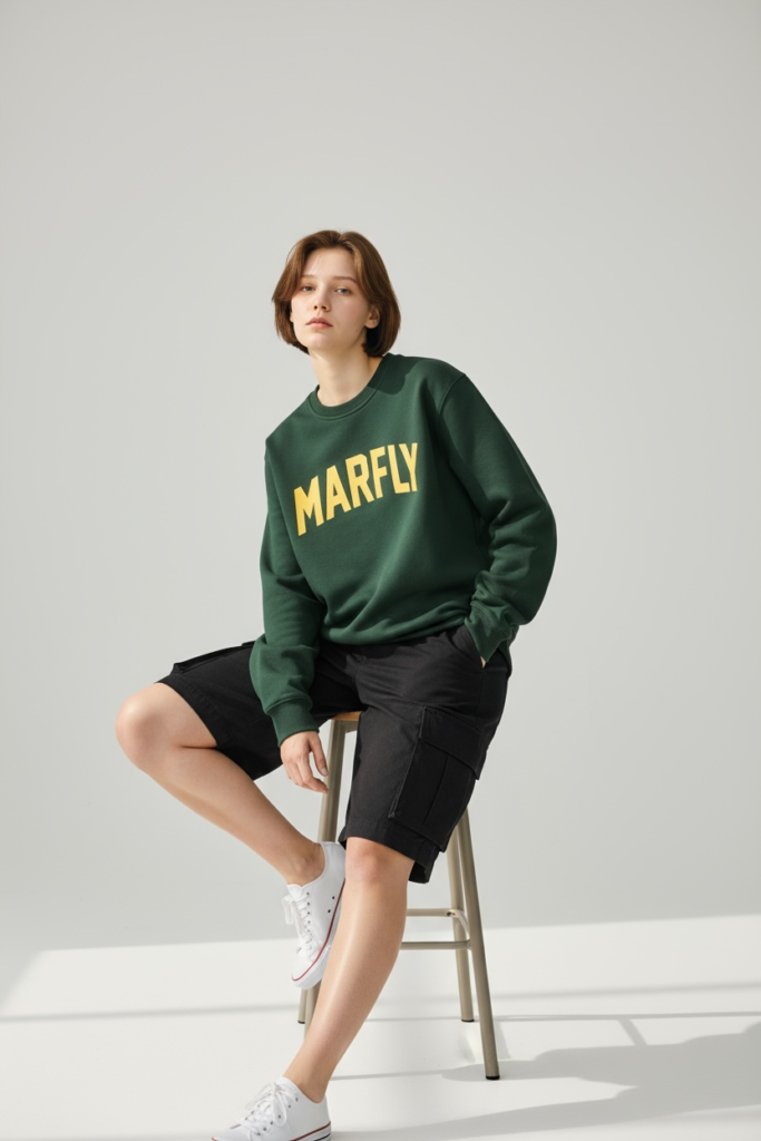 Sweater Unisex Hijau Botol