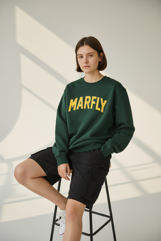 Sweater Unisex Hijau Botol