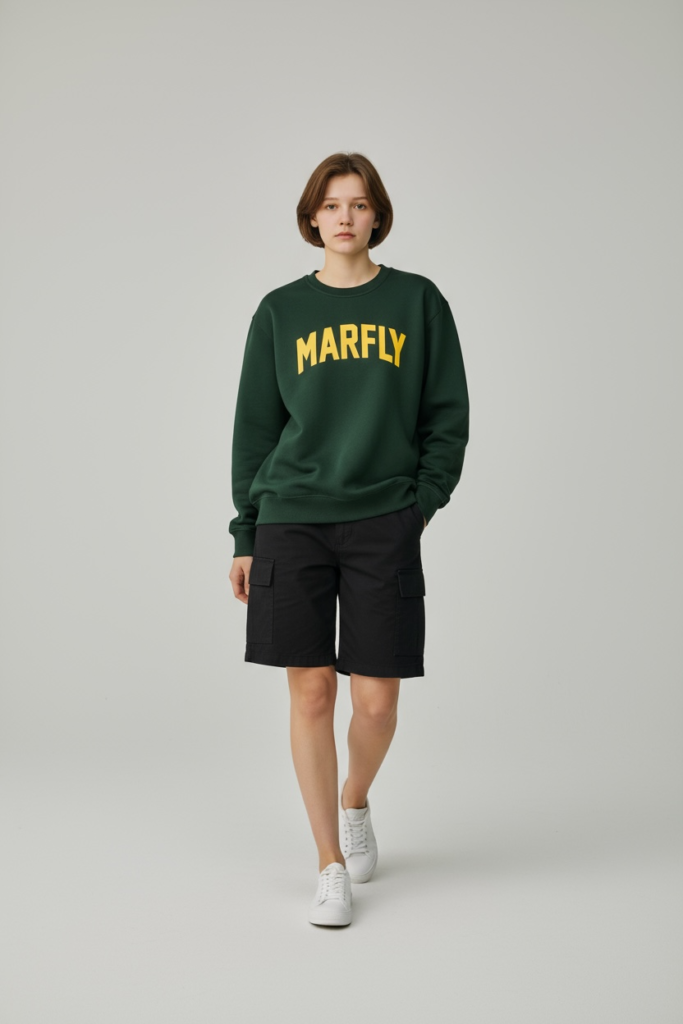 Sweater Unisex Hijau Botol