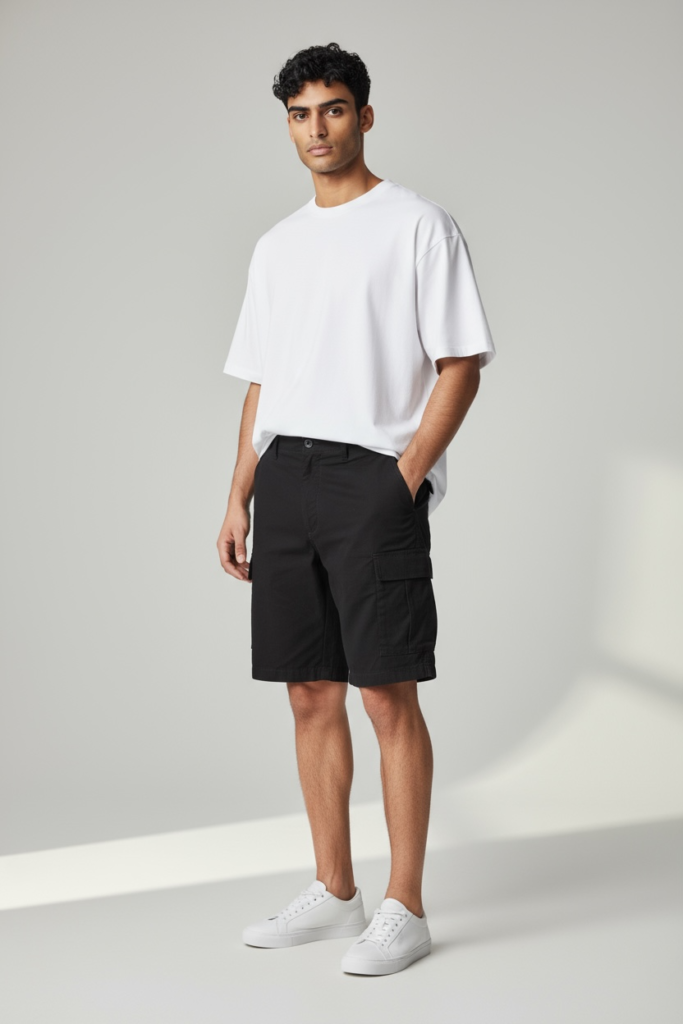 Short Cargo Hitam