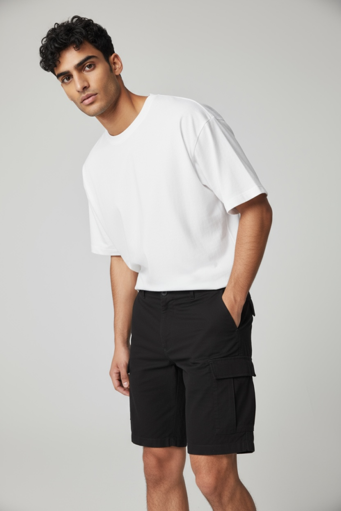 Short Cargo Hitam