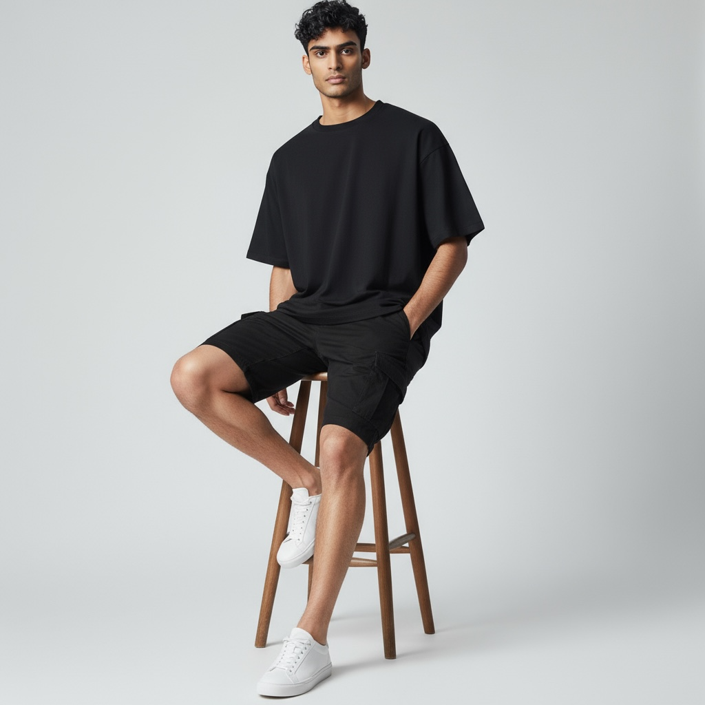 Short Cargo Hitam