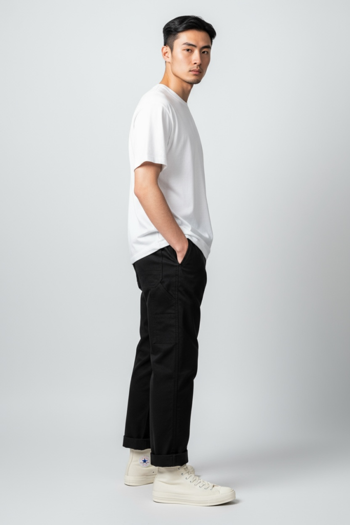 Carpenter Regular Fit – Hitam