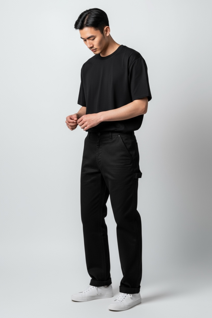 Carpenter Regular Fit – Hitam