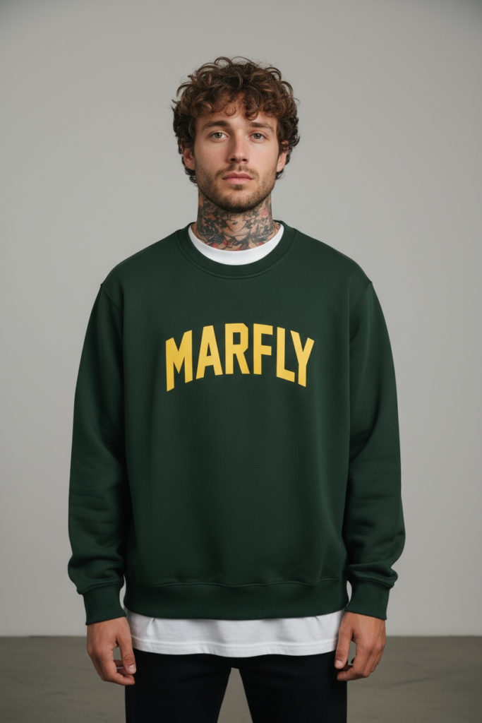 Sweater Unisex Hijau Botol