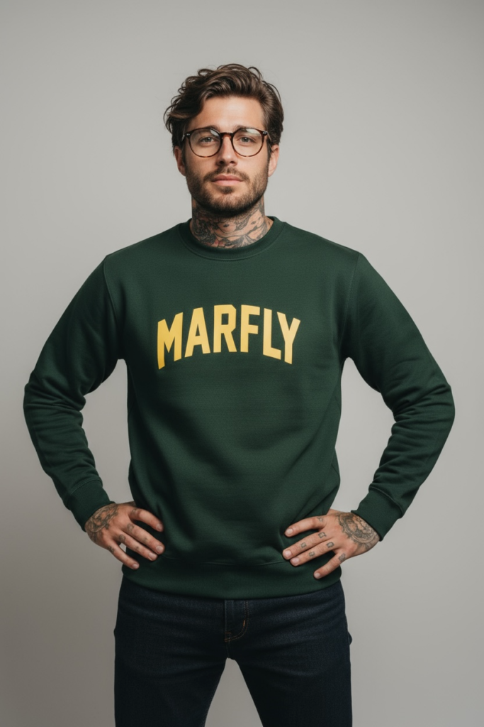 Sweater Unisex Hijau Botol