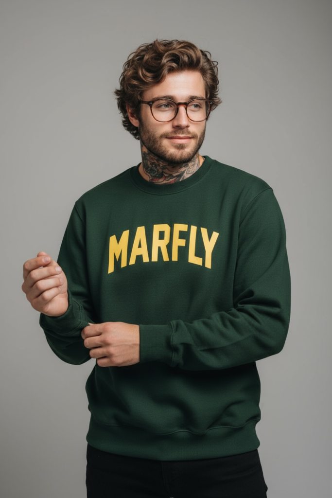 Sweater Unisex Hijau Botol